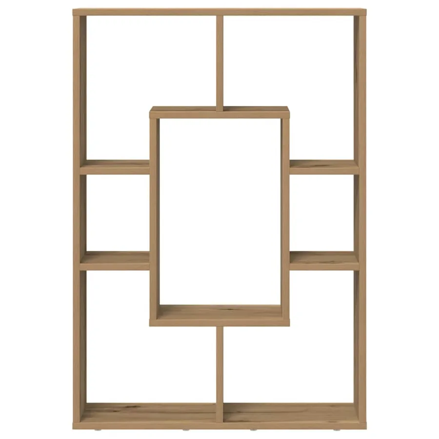 Bibliothèque chêne artisanal 63x20x90 cm bois d'ingénierie - 5