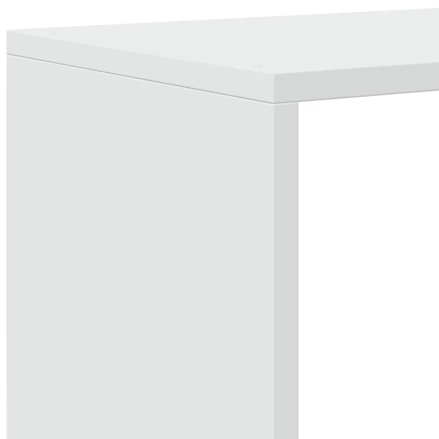 Étagère séparatrice de pièce à 3 niveaux blanc 123x29x123 cm - 9