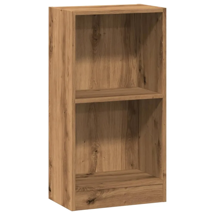 Bibliothèque chêne artisanal 40x24x76 cm bois d'ingénierie - 2