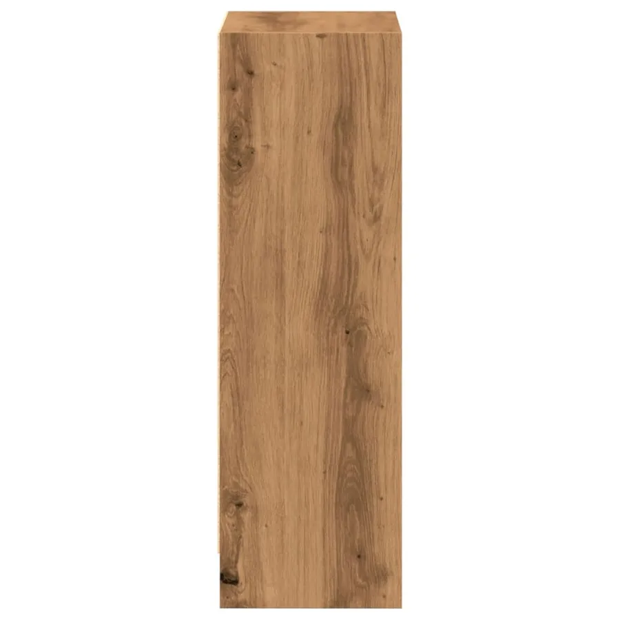 Bibliothèque chêne artisanal 40x24x76 cm bois d'ingénierie - 6