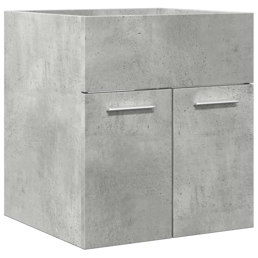 Ensemble de meubles de salle de bain 2 pcs gris béton - 10