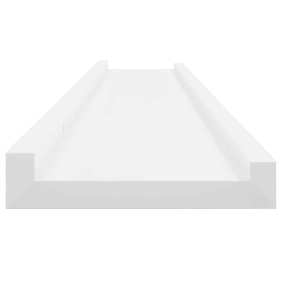 Étagères murales 2 pcs Blanc 100x9x3 cm - 7