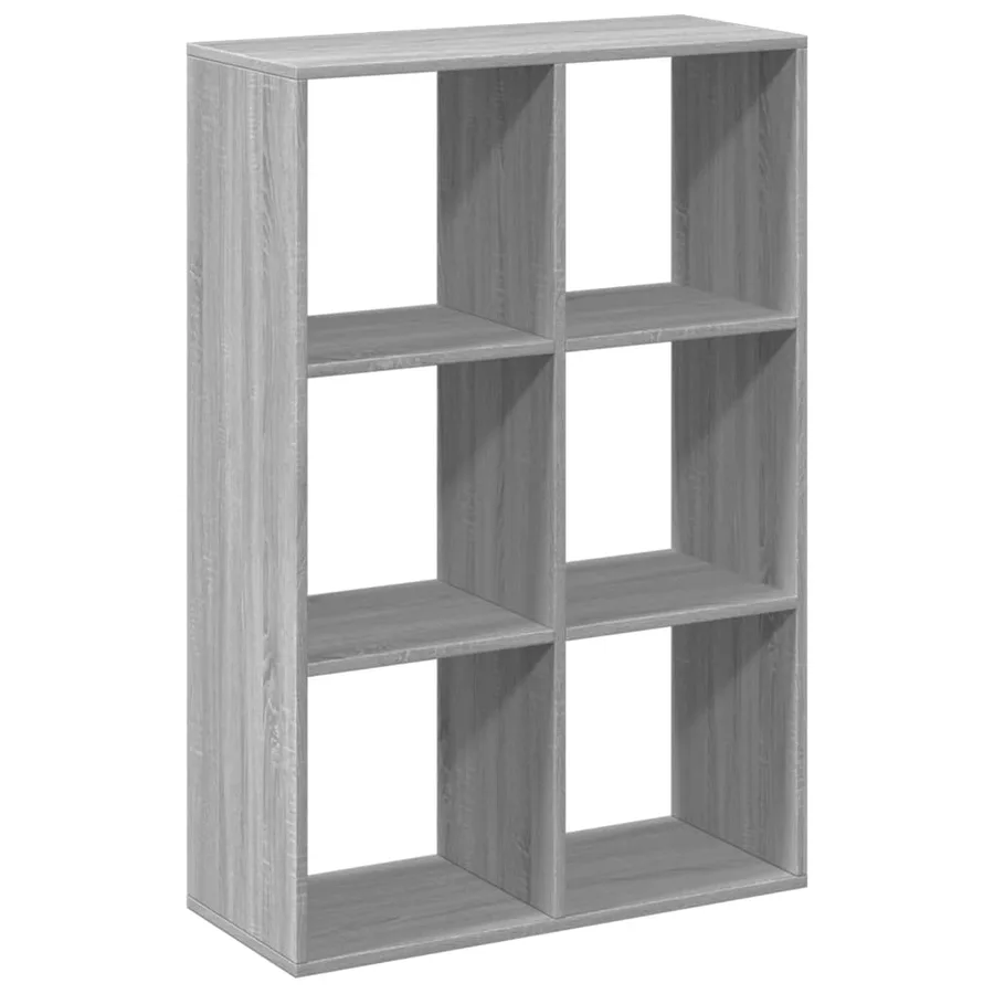 Étagère séparatrice de pièce sonoma gris 69,5x29x103,5 cm - 6