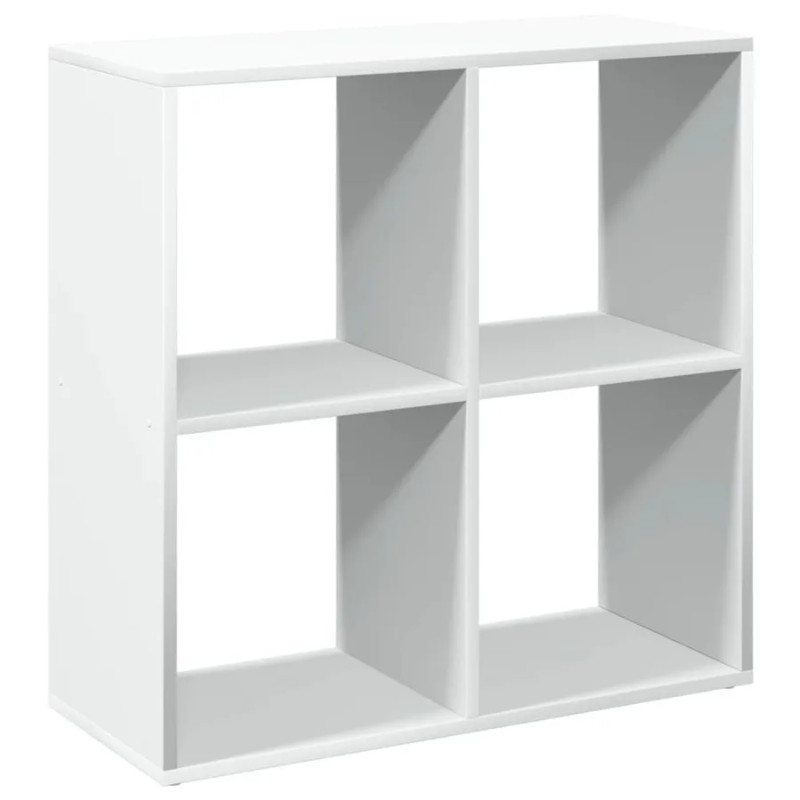 Bibliothèque séparateur de pièce Blanc 69,5 x 29 x 69,5 cm Bois d'ingénierie - 2