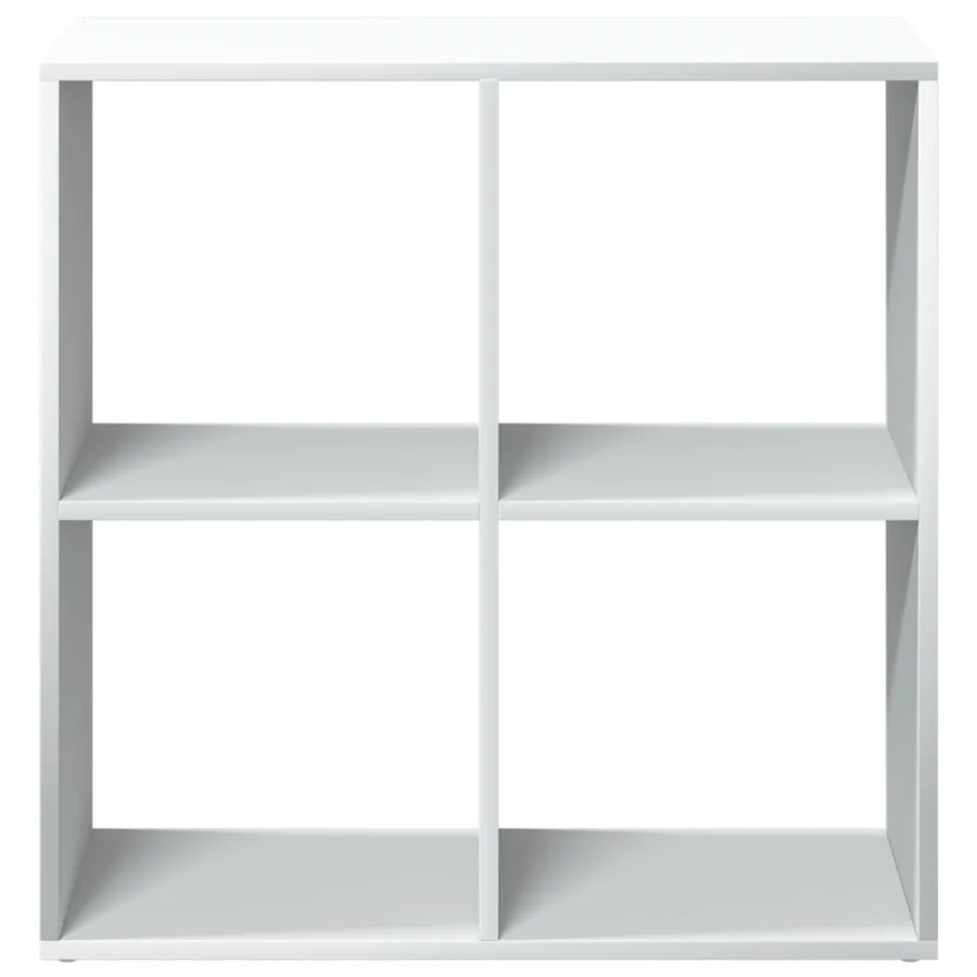 Bibliothèque séparateur de pièce Blanc 69,5 x 29 x 69,5 cm Bois d'ingénierie - 5