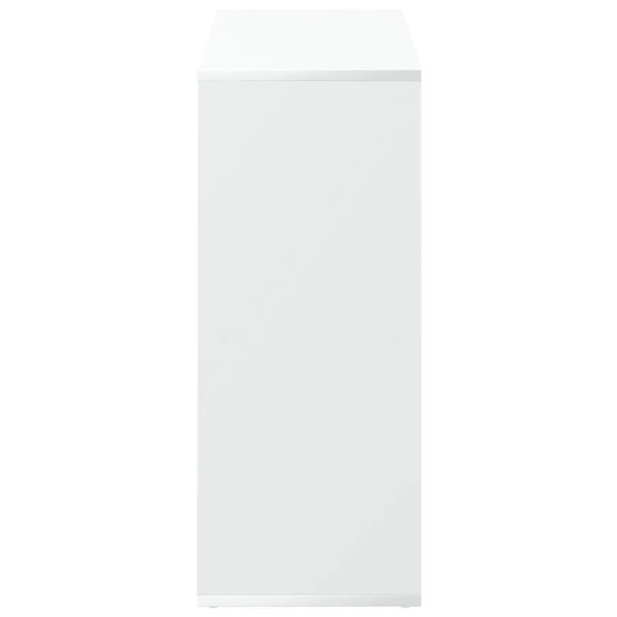 Bibliothèque séparateur de pièce Blanc 69,5 x 29 x 69,5 cm Bois d'ingénierie - 7
