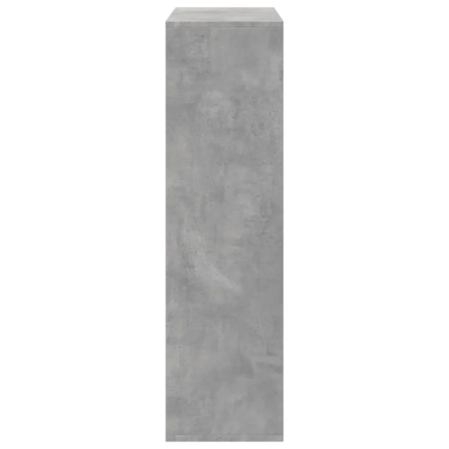 Étagère séparatrice de pièce gris béton 69,5x29x103,5 cm - 7