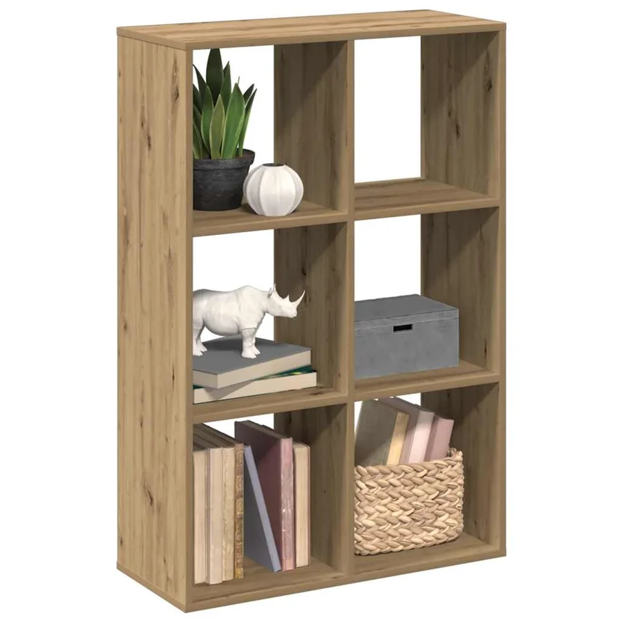 Étagère séparatrice de pièce chêne artisanal 69,5x29x103,5 cm - 9