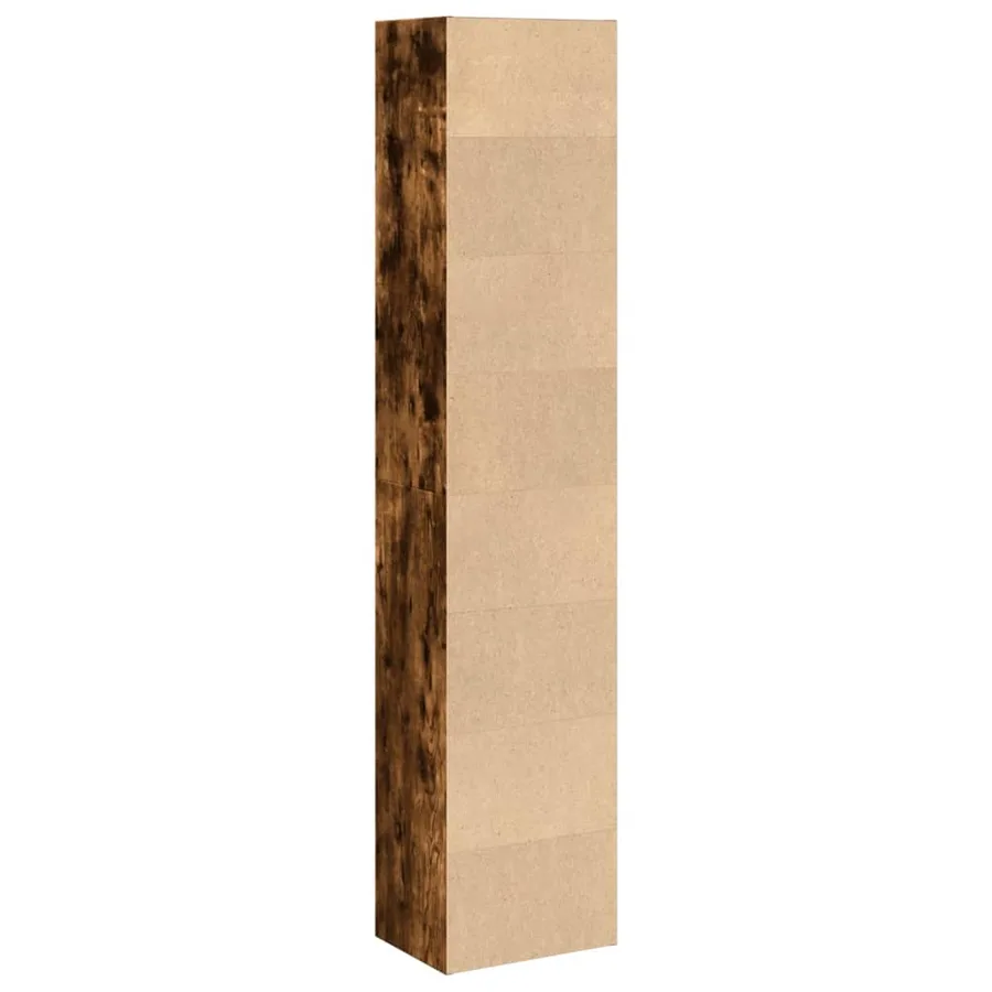Bibliothèque chêne fumé 40x30x189 cm bois d'ingénierie - 5