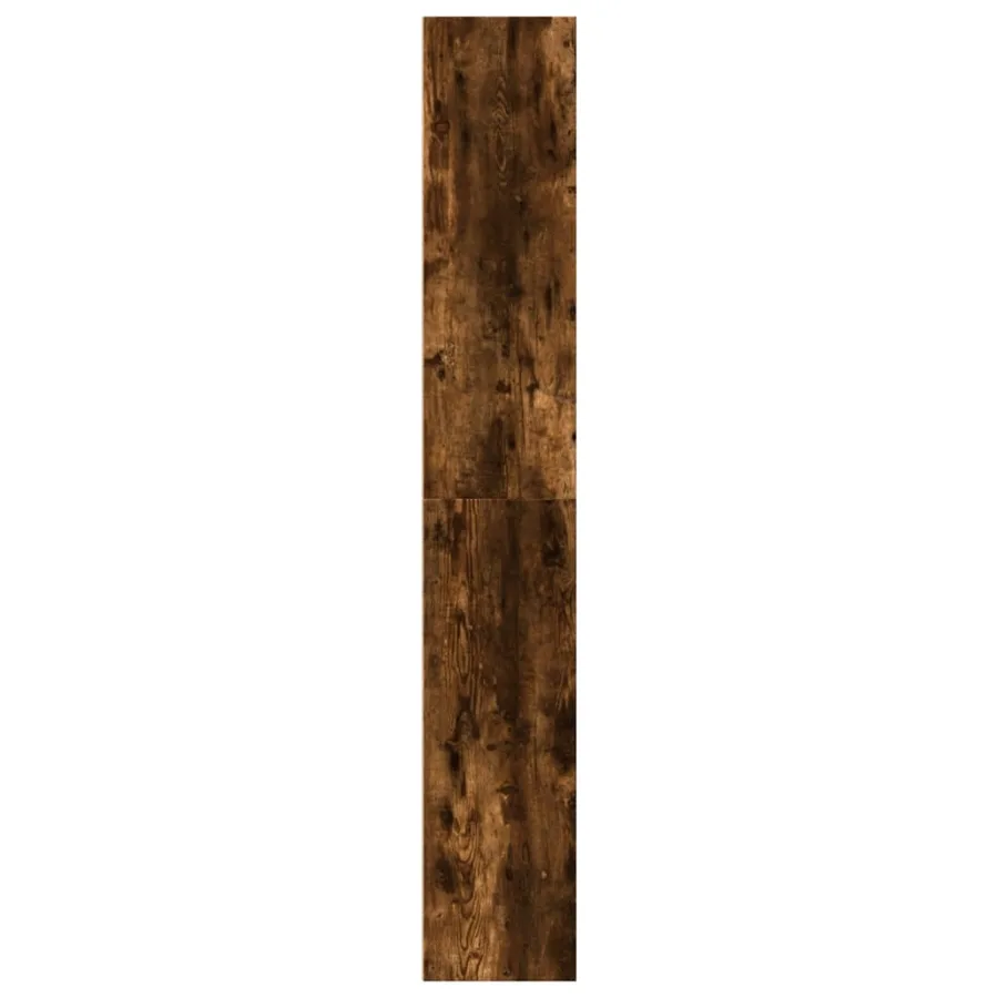 Bibliothèque chêne fumé 40x30x189 cm bois d'ingénierie - 6