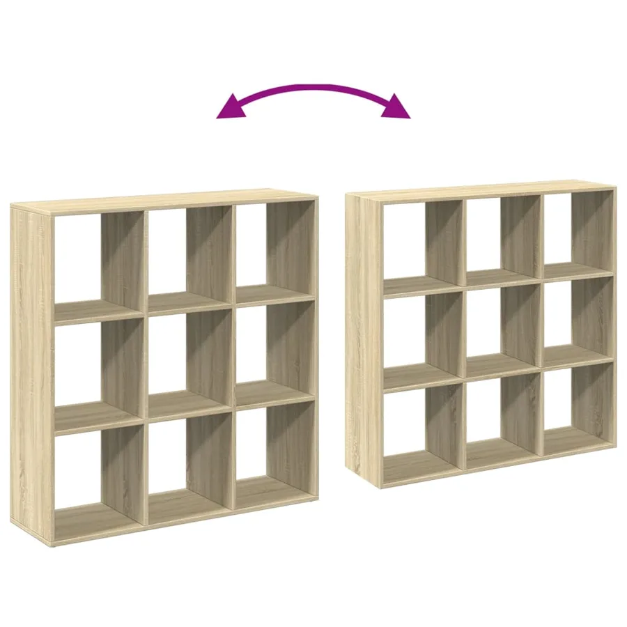 Étagère séparatrice de pièce chêne sonoma 102x29x103,5 cm - 9