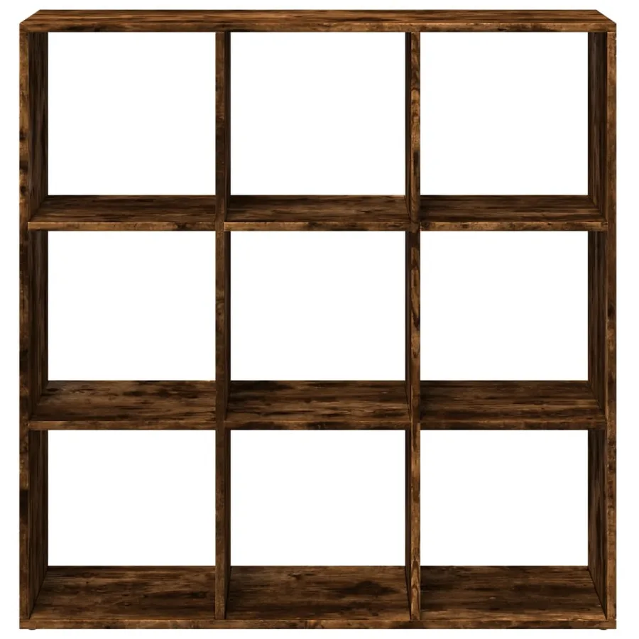 Étagère séparatrice de pièce chêne fumé 102x29x103,5 cm - 5