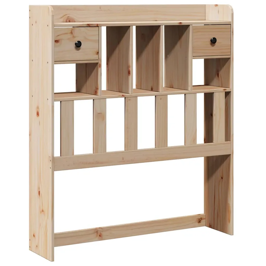 Tête de lit avec rangement 90 cm en bois de pin massif - 2