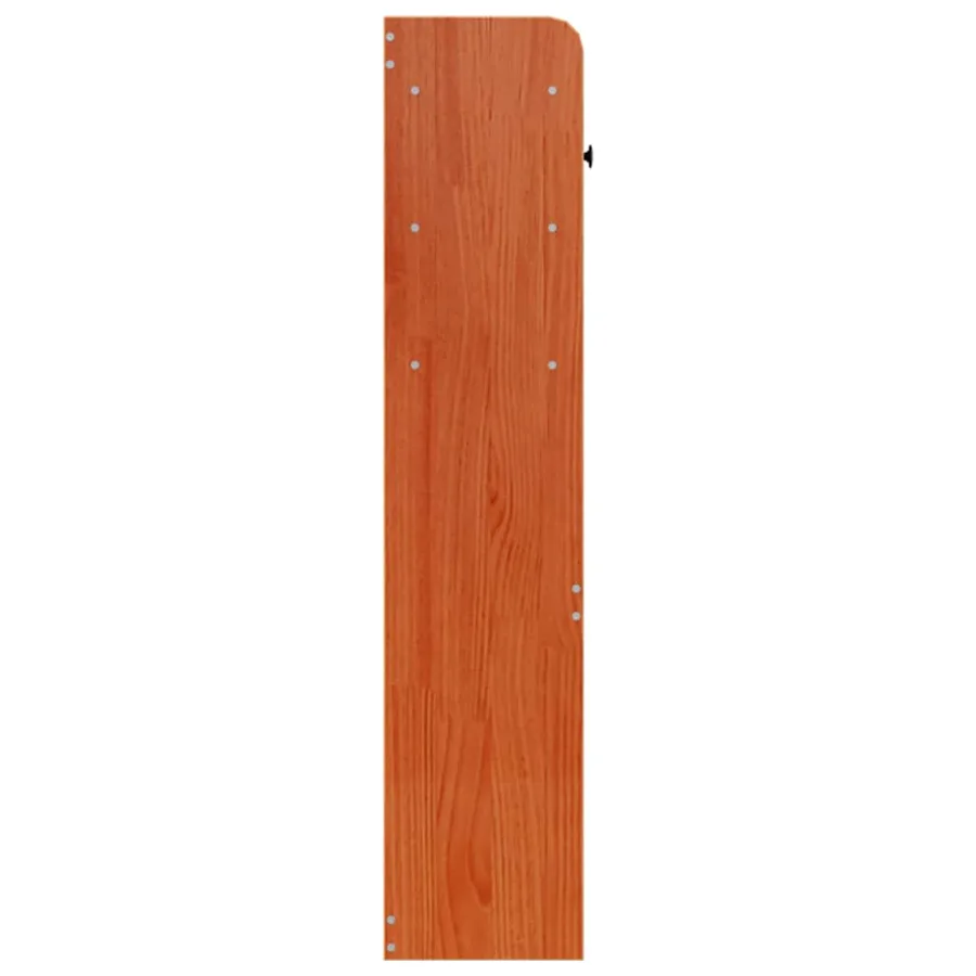 Tête de lit avec rangement cire marron 75 cm bois massif de pin - 5