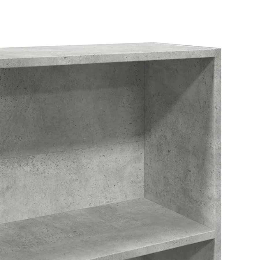 Bibliothèque gris béton 80x24x176 cm bois d'ingénierie - 7