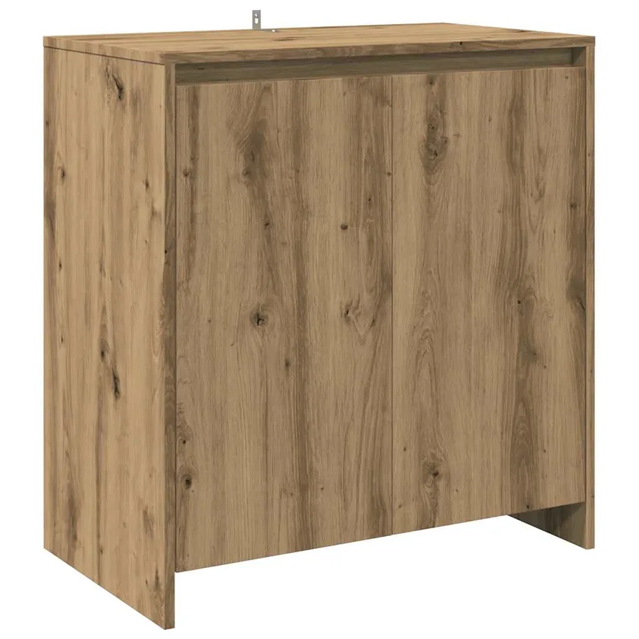 Buffet 2 pcs chêne artisanal bois d'ingénierie - 4