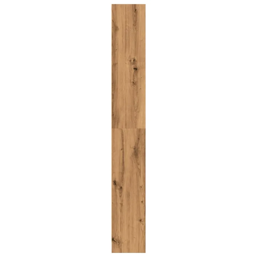 Bibliothèque chêne artisanal 80x24x176 cm bois d'ingénierie - 6