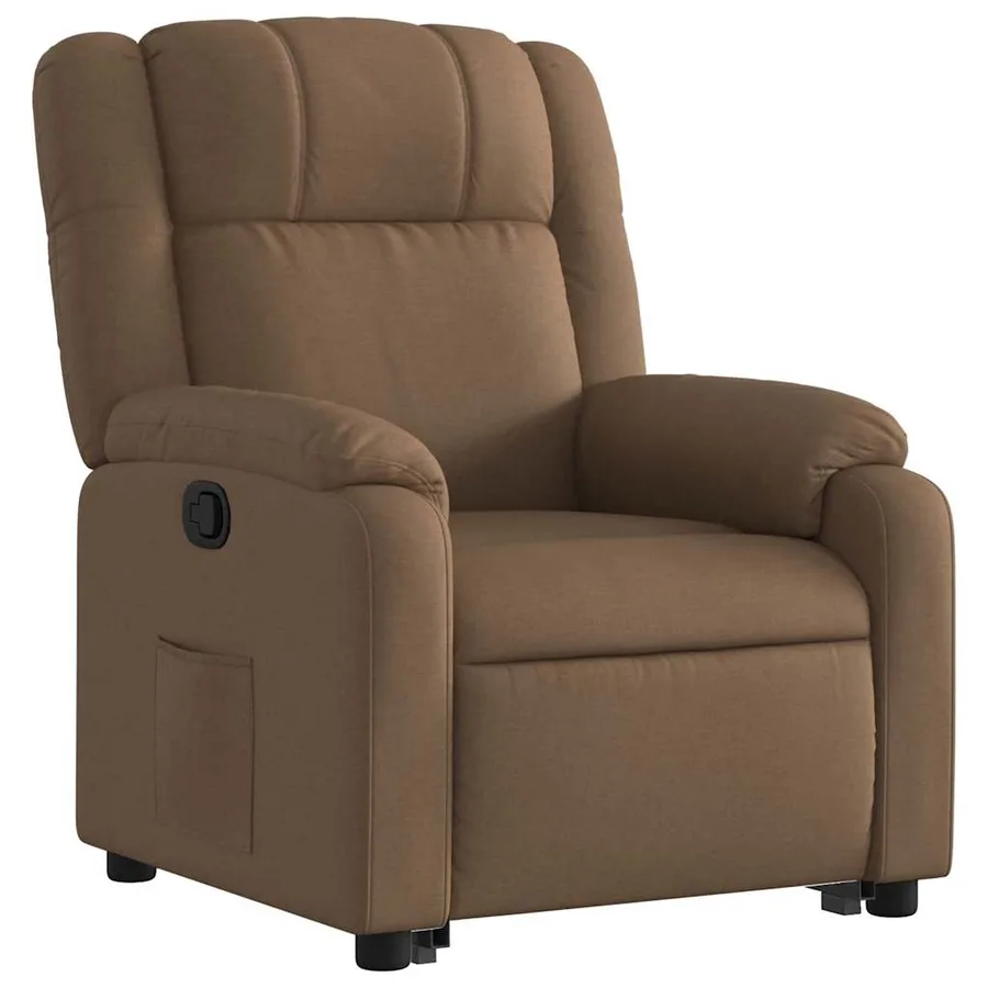 Fauteuil inclinable Marron Tissu - 5