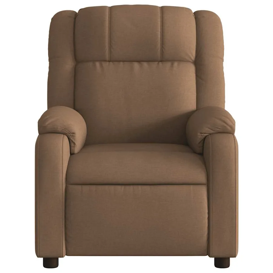 Fauteuil inclinable électrique Marron Tissu - 9