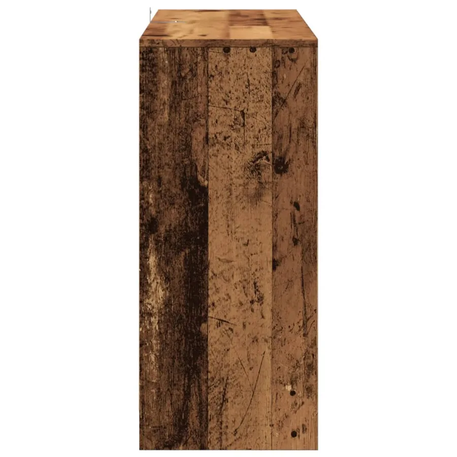 Buffet vieux bois 102x33x75 cm bois d'ingénierie - 5