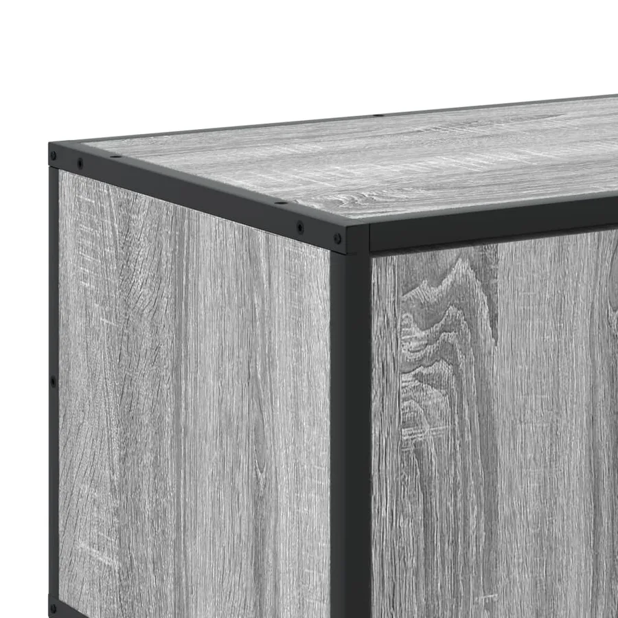 Meuble TV sonoma gris 180x35x41 cm bois d'ingénierie - 8
