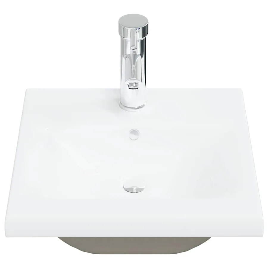 Ensemble de meubles de salle de bain 4 pcs gris béton - 7