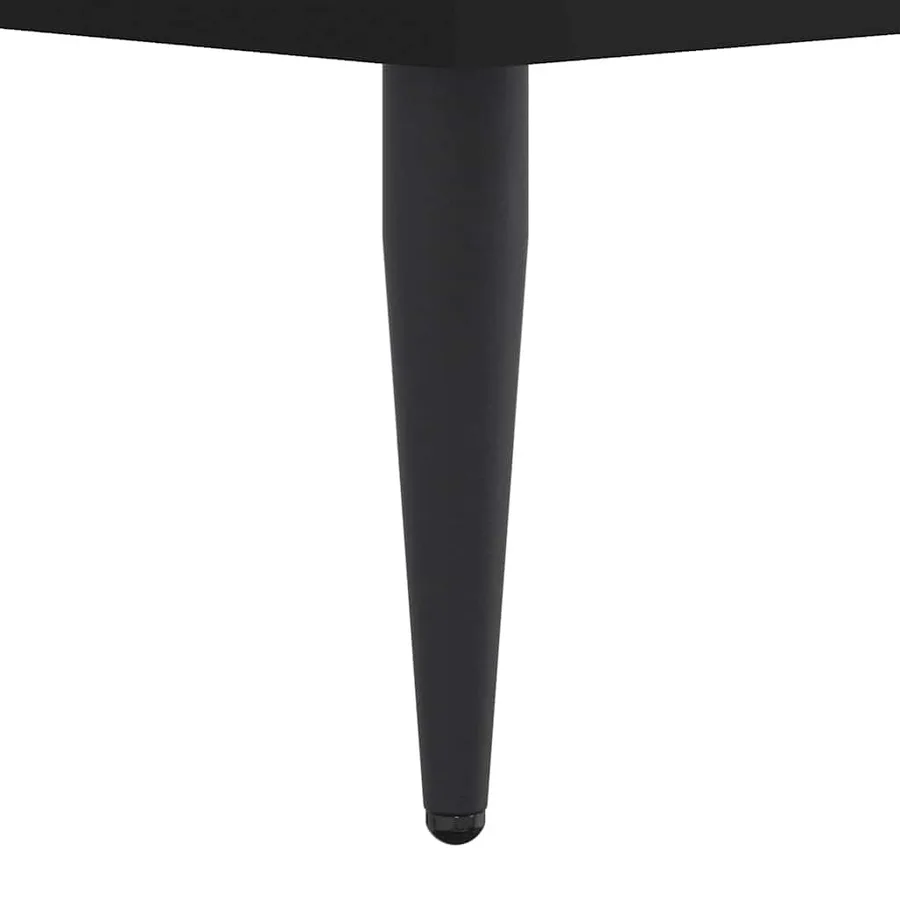 Cadre de lit sans matelas noir 90x190 cm bois ingénierie - 8