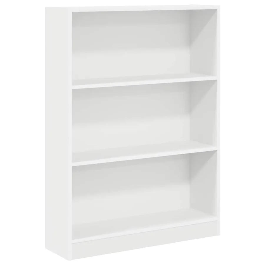 Bibliothèque blanc 80x24x109 cm bois d'ingénierie - 2