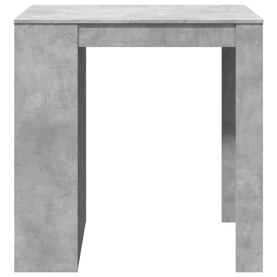 Table de bar gris béton 102x70x103,5 cm bois d'ingénierie - 5