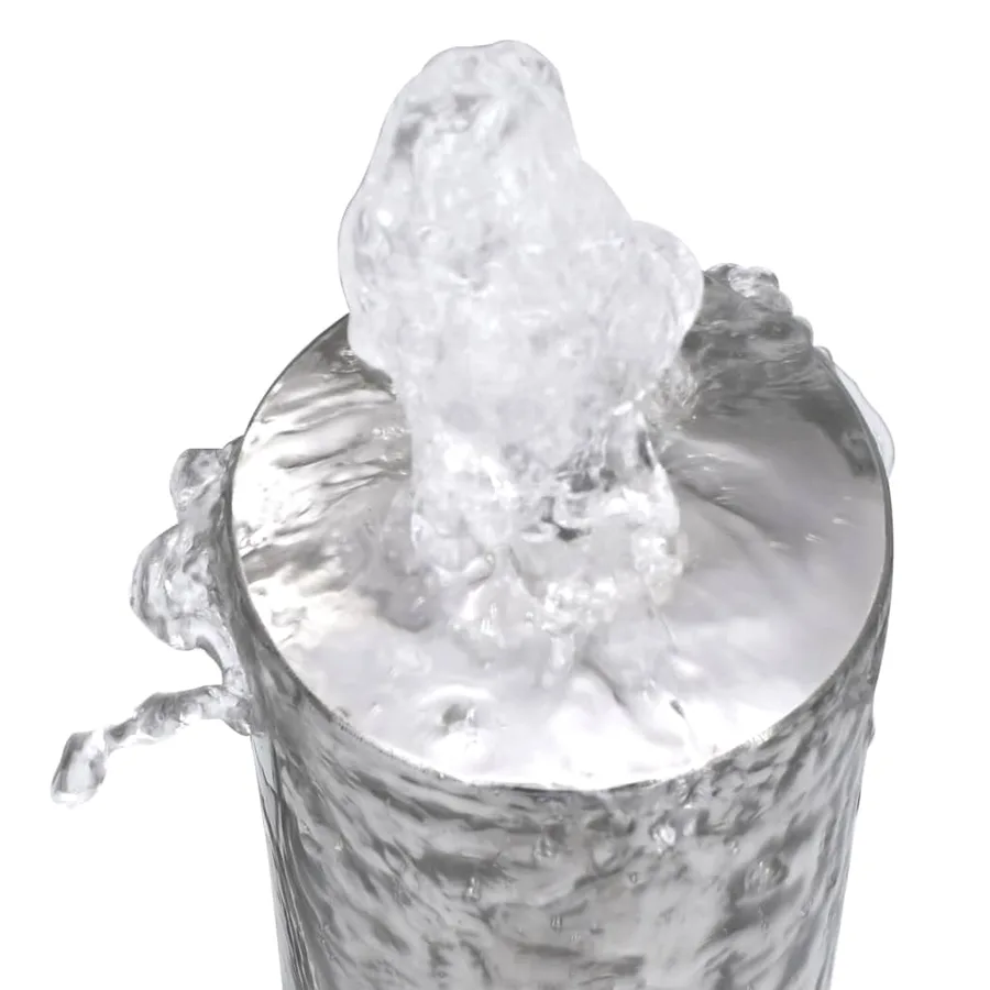 Fontaine de jardin Argenté 48x34x123 cm Acier inoxydable - 7