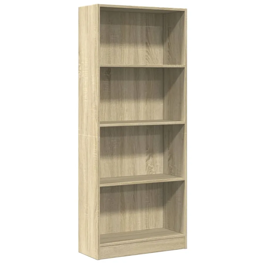 Bibliothèque chêne sonoma 60x24x143 cm bois d'ingénierie - 2