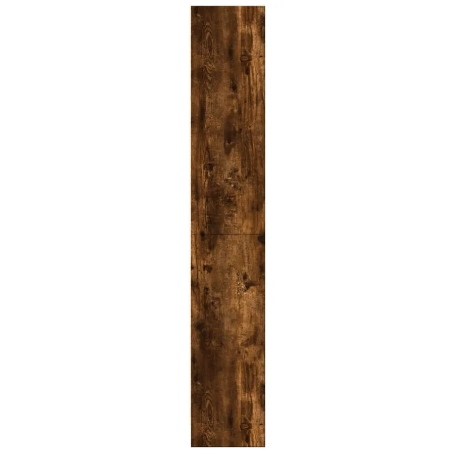 Bibliothèque chêne fumé 60x24x143 cm bois d'ingénierie - 6