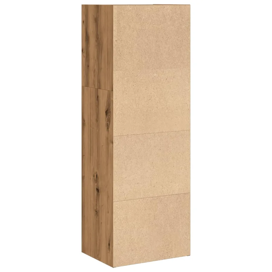 Bibliothèque chêne artisanal 40x30x114 cm bois d'ingénierie - 5