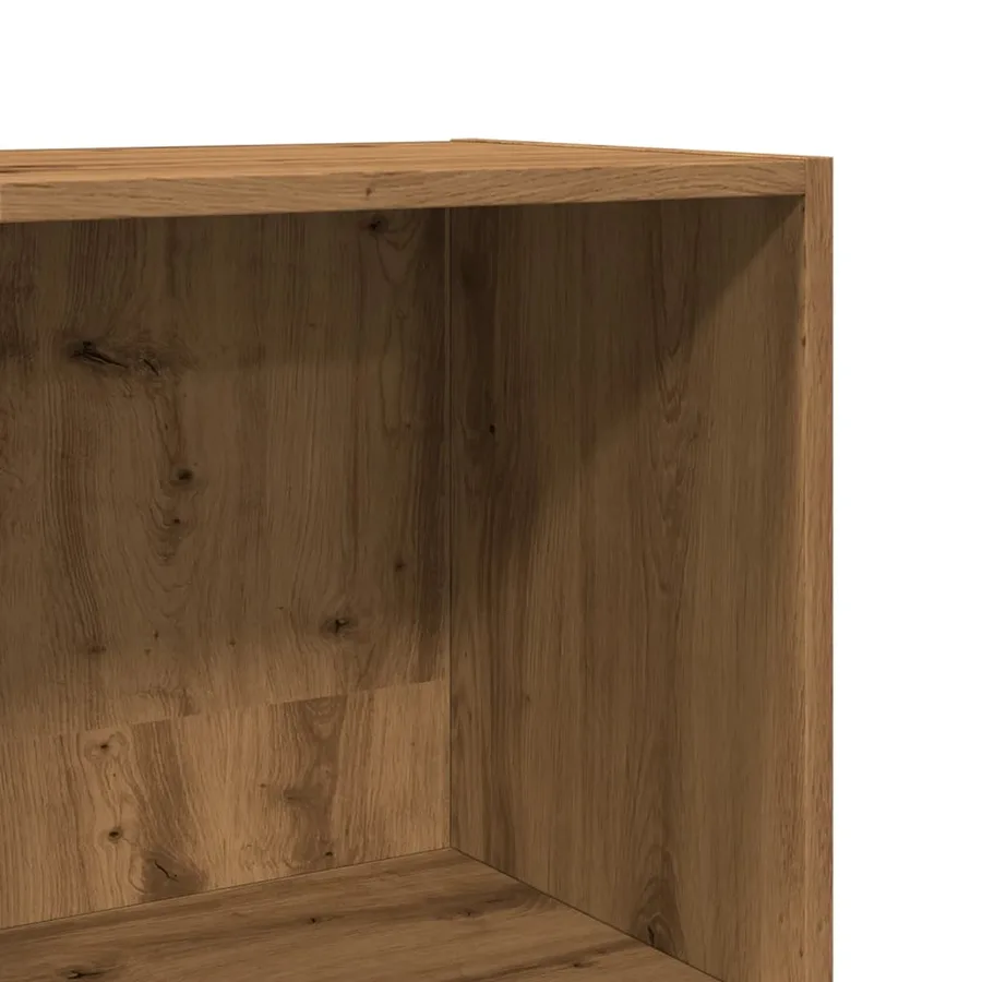 Bibliothèque chêne artisanal 40x30x114 cm bois d'ingénierie - 7