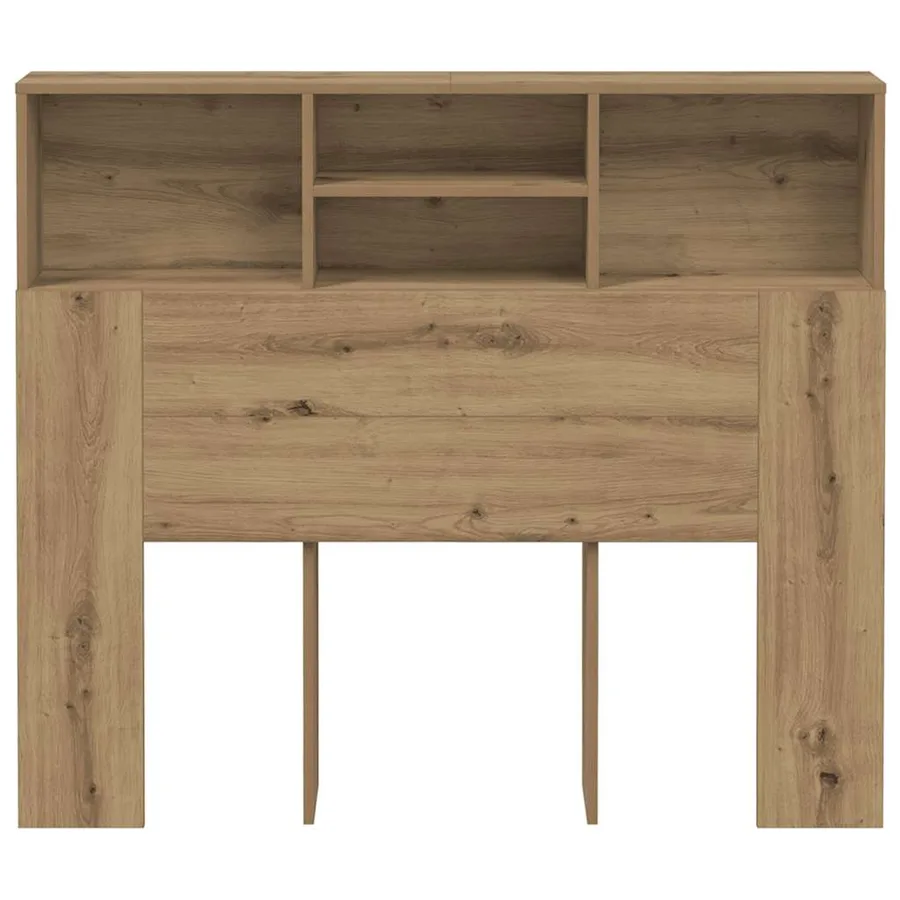 Armoire de tête de lit chêne artisanal 120x19x103,5 cm - 4