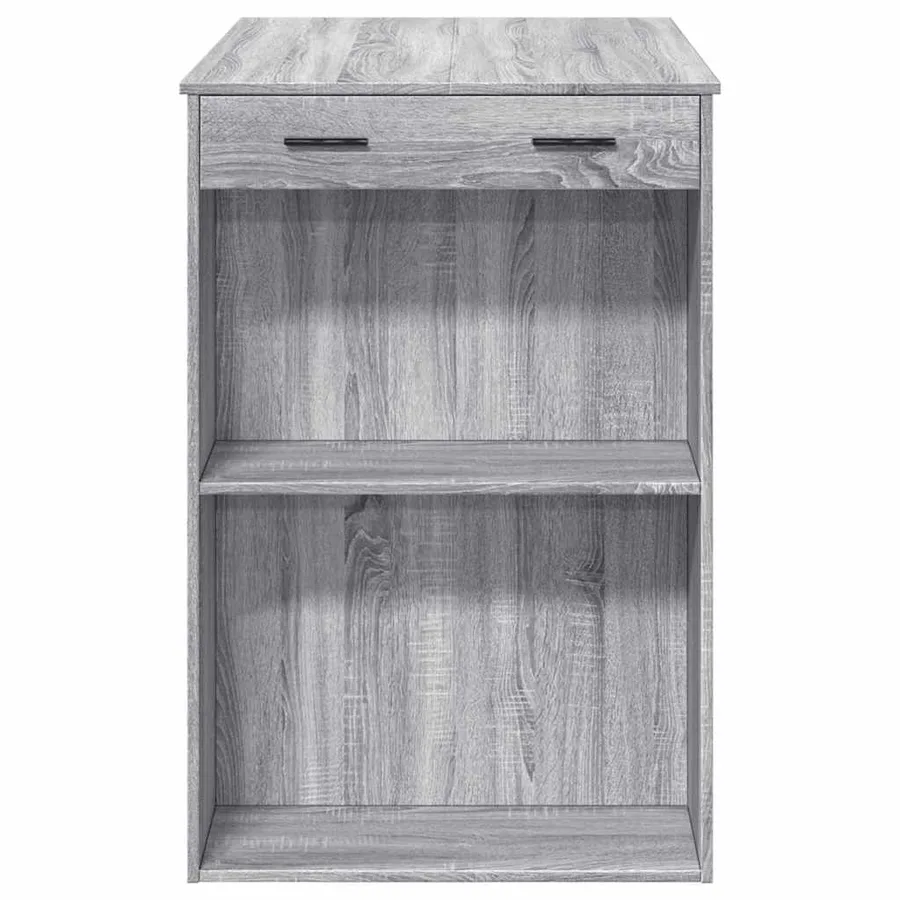 Table de bar sonoma gris 102x70x103,5 cm bois d'ingénierie - 6