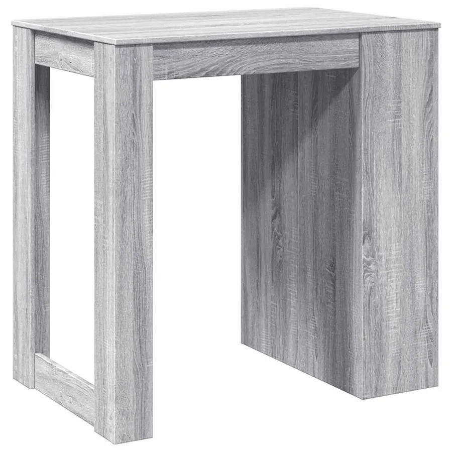 Table de bar sonoma gris 102x70x103,5 cm bois d'ingénierie - 7