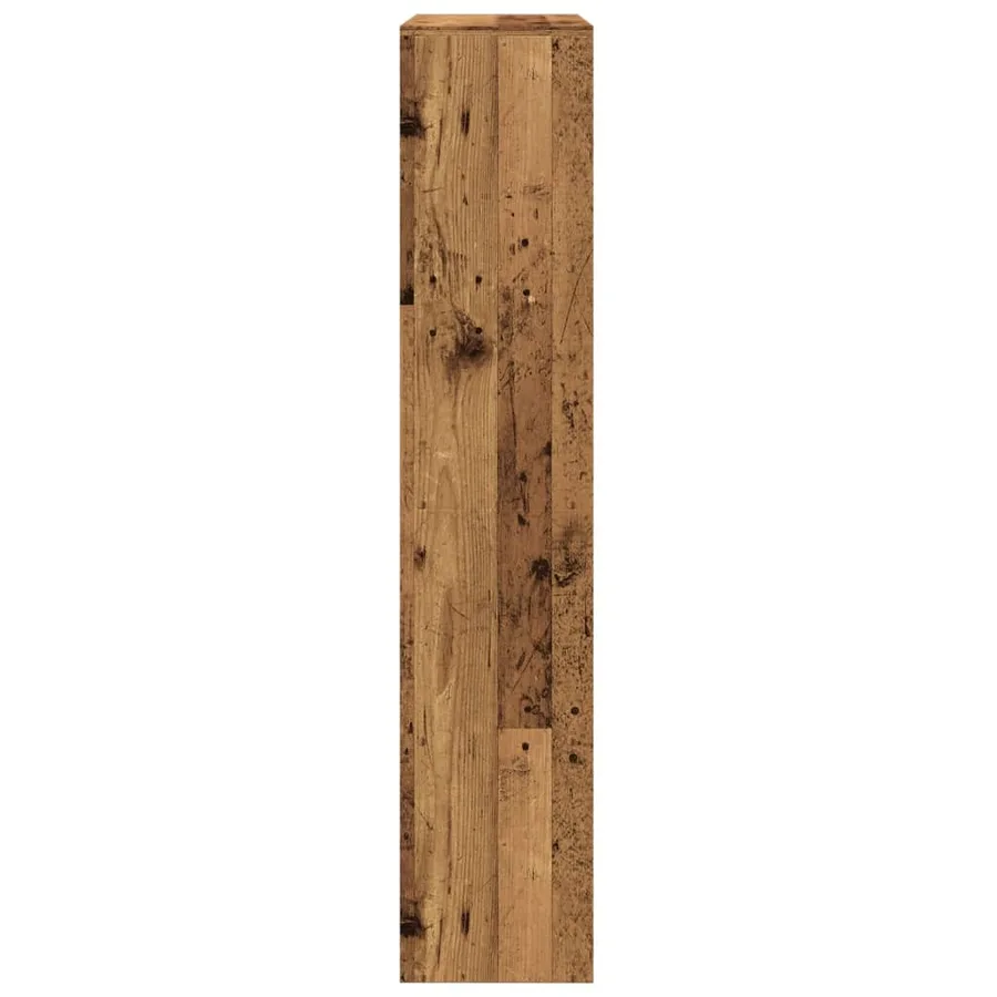 Étagère séparatrice de pièce à 4 niveaux vieux bois - 6