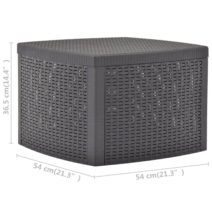 Table d'appoint Mocha 54x54x36,5 cm Plastique - 6