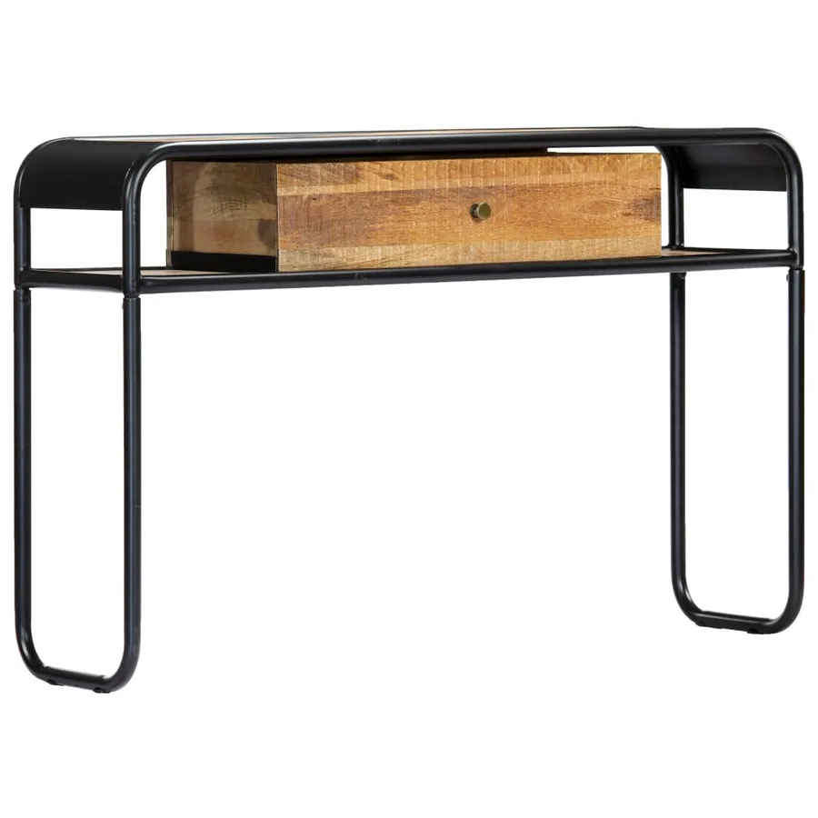 Table console 118 x 30 x 75 cm Bois de manguier massif - 10