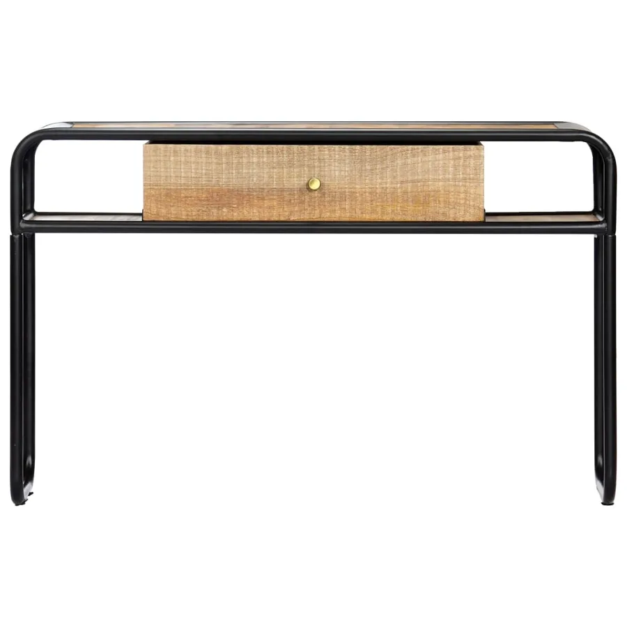 Table console 118 x 30 x 75 cm Bois de manguier massif - 2
