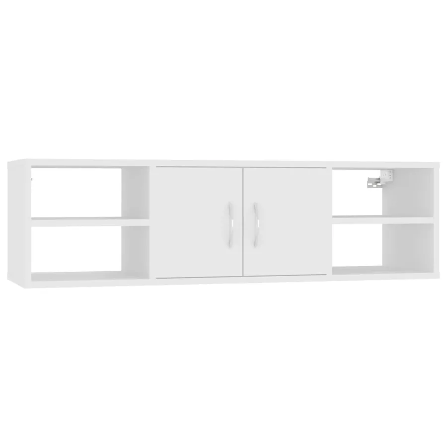 Étagère murale Blanc 102x30x29 cm Bois d’ingénierie - 2