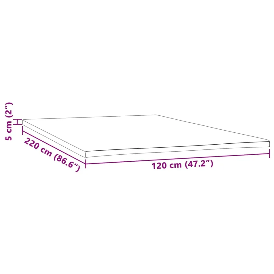 Sur-matelas 120x220x5 cm - 7