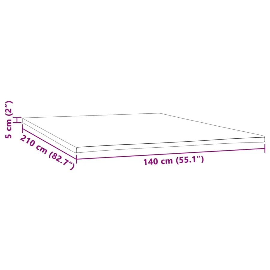 Sur-matelas 140x210x5 cm - 7