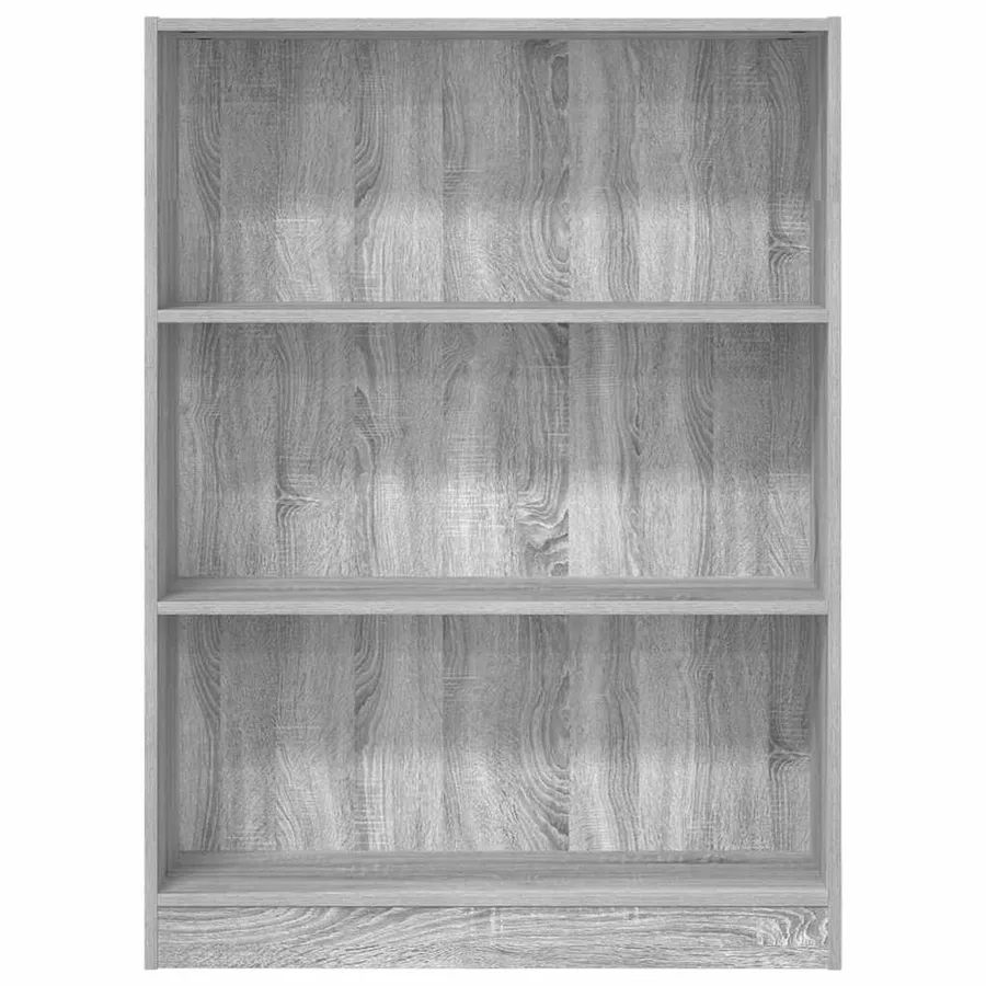 Bibliothèque sonoma gris 80x24x109 cm bois d'ingénierie - 4
