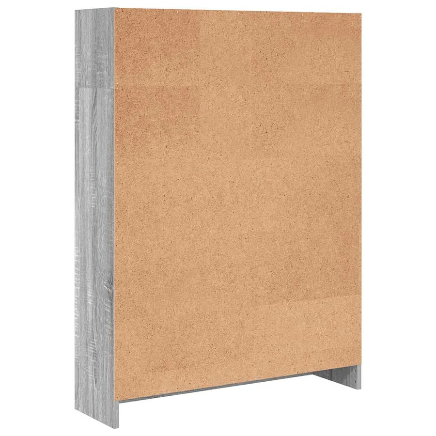 Bibliothèque sonoma gris 80x24x109 cm bois d'ingénierie - 5