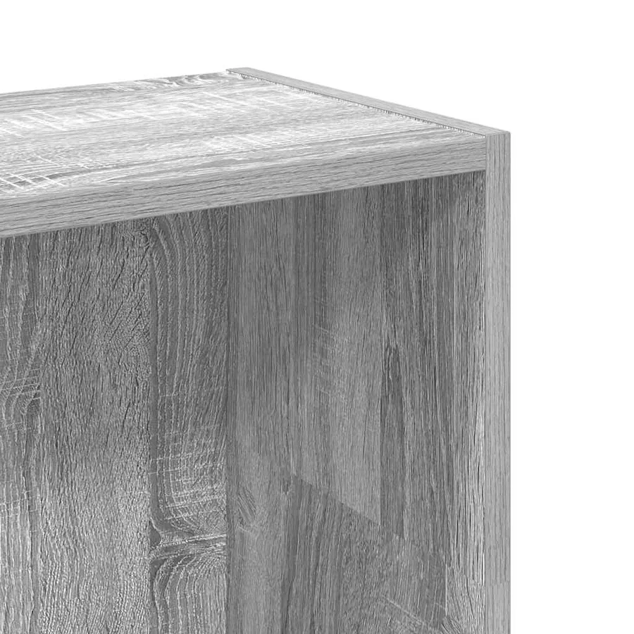 Bibliothèque sonoma gris 80x24x109 cm bois d'ingénierie - 7