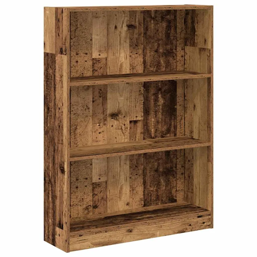 Bibliothèque vieux bois 80x24x109 cm bois d'ingénierie - 2