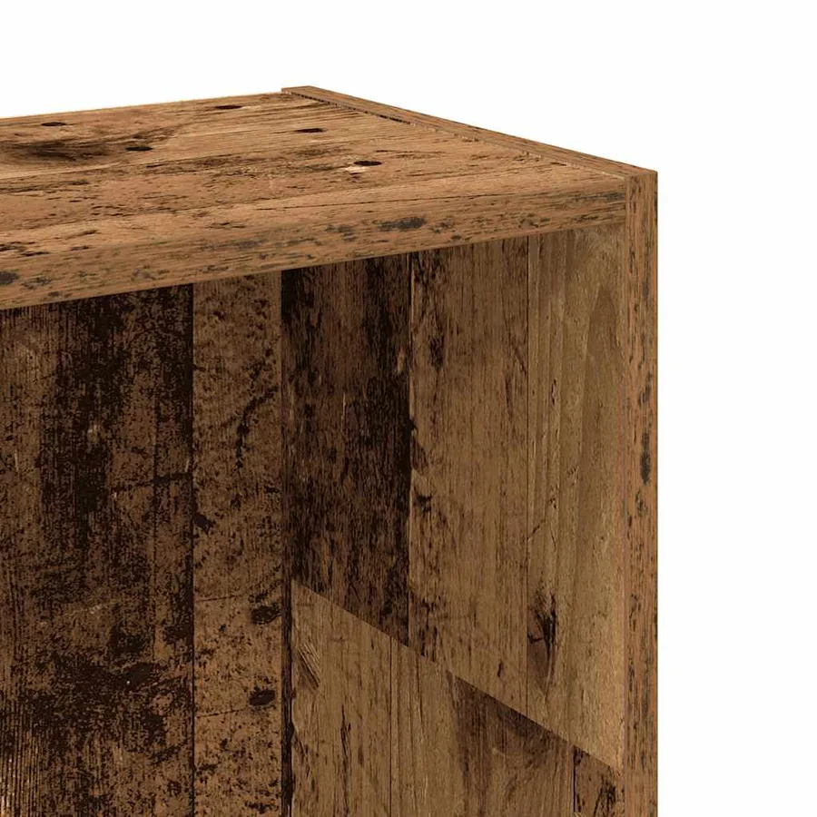 Bibliothèque vieux bois 80x24x109 cm bois d'ingénierie - 7