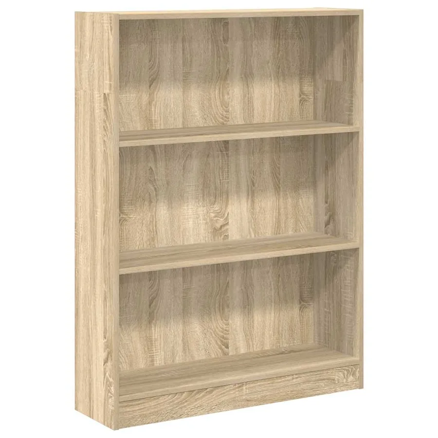 Bibliothèque chêne sonoma 80x24x109 cm bois d'ingénierie - 2